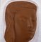 Goldscheider Art Deco Relief in Glazed Ceramic with Woman's Face, Austria, 1950s, Image 2