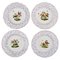 Antique Pierced Meissen Plates with Hand-Painted Bird Motifs, Set of 4 1