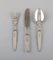 Hans Hansen Silver Cutlery Number 16 Complete Art Deco Lunch Service, 1930s, Set of 38, Image 2