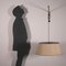 Lampe aus Messing & Stoff, Italien, 1950er 2