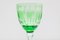 Art of Green Clear Faceted Crystal Wine Glasses from Val Saint Lambert, Belgium, 1920s, Set of 11, Image 6