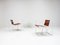 Steel & Leather FM62 Chairs & Side Table by Radboud Van Beekum for Pastoe, 1980s, Set of 3 9