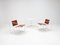 Steel & Leather FM62 Chairs & Side Table by Radboud Van Beekum for Pastoe, 1980s, Set of 3, Image 1