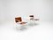 Steel & Leather FM62 Chairs & Side Table by Radboud Van Beekum for Pastoe, 1980s, Set of 3, Image 8