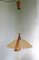 German Teak and Acrylic Glass Ceiling Lamp from Temde, 1960s 5