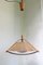 Lámpara de techo alemana de teca y vidrio acrílico de Temde, años 60, Imagen 1