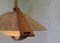 German Teak and Acrylic Glass Ceiling Lamp from Temde, 1960s 14