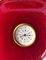 Horloge Mid-Century Rouge et Dorée en Verre Murano par Flavio Poli pour Seguso Vetri d'Arte, 1940s 8