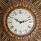 Giltwood Sunburst Wall Clock from Stijlklokkenfabriek C.J.H. Sens en Zonen, 1960s 3