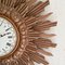 Giltwood Sunburst Wall Clock from Stijlklokkenfabriek C.J.H. Sens en Zonen, 1960s 4