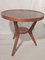 Runder Mid-Century Couchtisch aus Holz 1