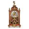 Horloge Mécanique Antique en Bois Incrusté 1