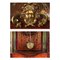 Antique Mechanical Clock in Inlaid Wood, Image 7