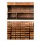 Bücherregal aus Holz mit 99 Schubladen, 1940er 5