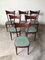 Mid-Century Dining Chairs in the Style of Ico Parisi, Set of 6 1