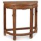 Antiker halbmondförmiger Tisch aus Ulmenholz 1