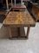 Mesa de comedor italiana rectangular con chapa de madera de brezo, años 40, Imagen 4