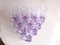 Italienische Violette Kristallgläser, 1970er, 10er Set 7