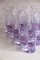 Italian Violette Crystal Glasses, 1970s, Set of 10 3