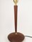 Mid-Century Swedish Teak and Brass Table Lamp from Göteborgs Armaturhandverk, 1950s, Image 8