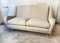 Italienisches Vintage Sofa mit Gepolsterten Sitzen und Messingfüßen, 1950er 1