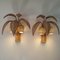 Vintage French Rattan Palm Tree Sconces, Set of 2 5