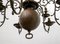 Italienischer Barocker Italienischer Kronleuchter mit Fünf Leuchten aus Bronze, 1700er 7