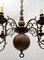 Baroque Italian Bronze 5-Arm Chandelier, 1700s 8