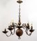 Baroque Italian Bronze 5-Arm Chandelier, 1700s 1