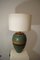 Lampada da tavolo grande in ceramica, anni '80, Immagine 3