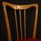 Italian Exotic Wood and Faux Leather Lounge Chairs, 1960s, Set of 6 3