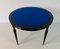 Black and Blue Velvet Game or Card Table, 1950s, Image 3