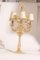 Lampada da tavolo in vetro di Murano con sei foglie e foglia d'oro di Seguso Vetri d'Arte, anni '40, Immagine 2