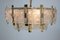 Glass and Brass Chandelier from Kamenicky Senov, 1970s 3