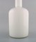 Große Vase oder Flasche aus weißem Kunstglas mit Kugel von Otto Brauer für Holmegaard, 1960er 3