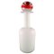 Large Vase or Bottle in White Art Glass with Ball by Otto Brauer for Holmegaard, 1960s 1