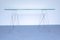 Vintage Glass and Steel Console Table 11