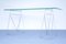 Vintage Glass and Steel Console Table 10