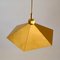 Belgian Brass Umbrella Shaped Pendant Lamps, 1970s, Set of 2 4