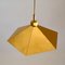 Belgian Brass Umbrella Shaped Pendant Lamps, 1970s, Set of 2, Image 4