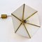 Belgian Brass Umbrella Shaped Pendant Lamps, 1970s, Set of 2 11