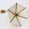 Belgian Brass Umbrella Shaped Pendant Lamps, 1970s, Set of 2, Image 11