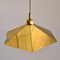 Belgian Brass Umbrella Shaped Pendant Lamps, 1970s, Set of 2, Image 8