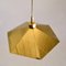 Belgian Brass Umbrella Shaped Pendant Lamps, 1970s, Set of 2 9