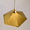 Belgian Brass Umbrella Shaped Pendant Lamps, 1970s, Set of 2, Image 9