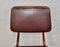 Maroon Leatherette Chairs by Louis van Teeffelen, 1960s, Set of 4 23