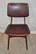 Maroon Leatherette Chairs by Louis van Teeffelen, 1960s, Set of 4 5