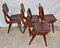 Maroon Leatherette Chairs by Louis van Teeffelen, 1960s, Set of 4, Image 6