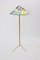 Lámpara de pie austriaca con patas de bambú de JTKalmar, años 50, Imagen 4