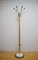 German Tubular Steel and Brass Crackle Finish Coat Rack with Umbrella Rack, 1950s, Image 1